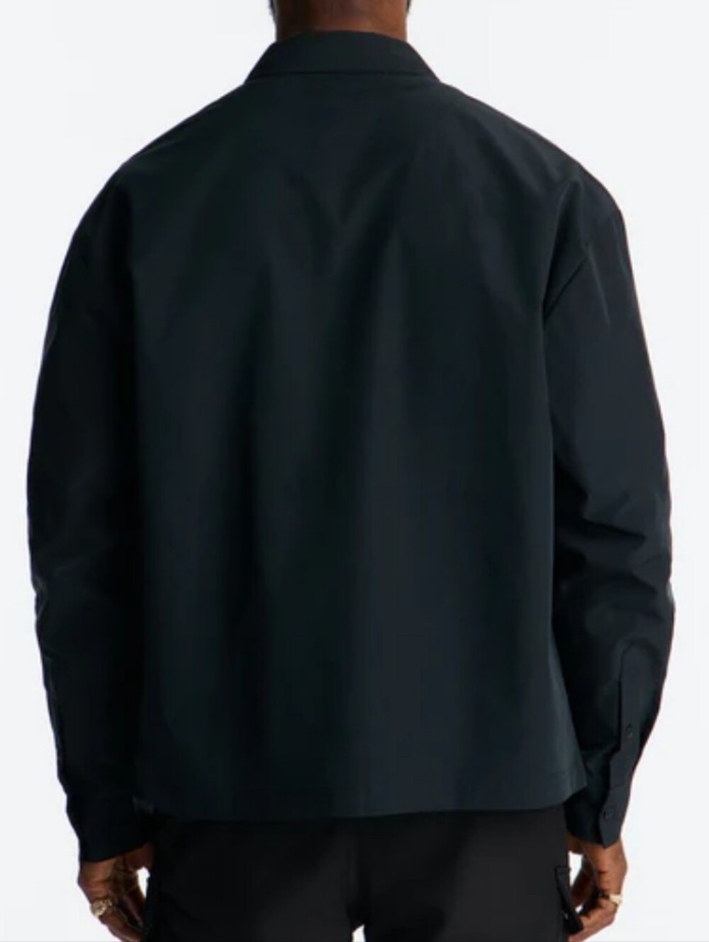 Men's Black Graphic Window-Print Jacket - Picture 2 of 6